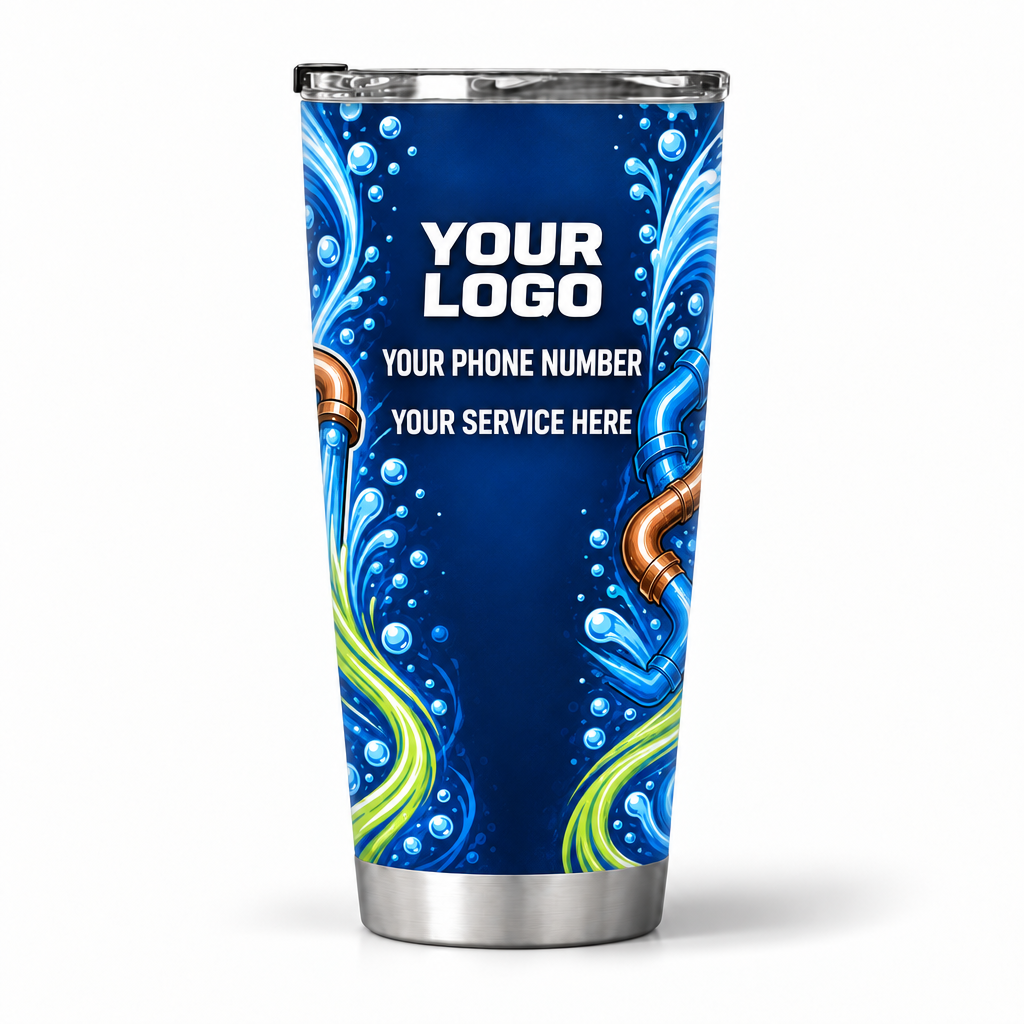 PLN022 personalized tumbler 20oz back product mockup