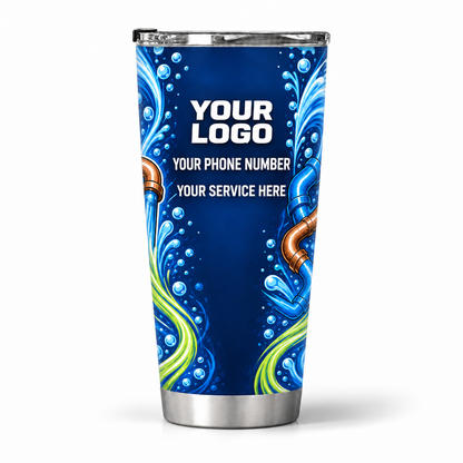 PLN022 personalized tumbler 20oz back product mockup