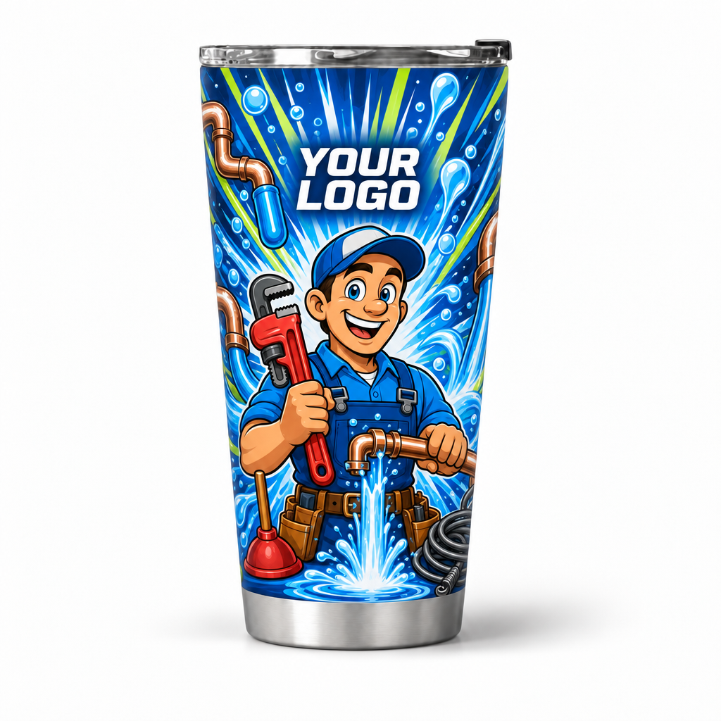 PLN022 personalized tumbler 20oz front product mockup