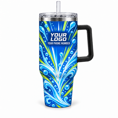 PLN022 personalized tumbler 40oz front product mockup