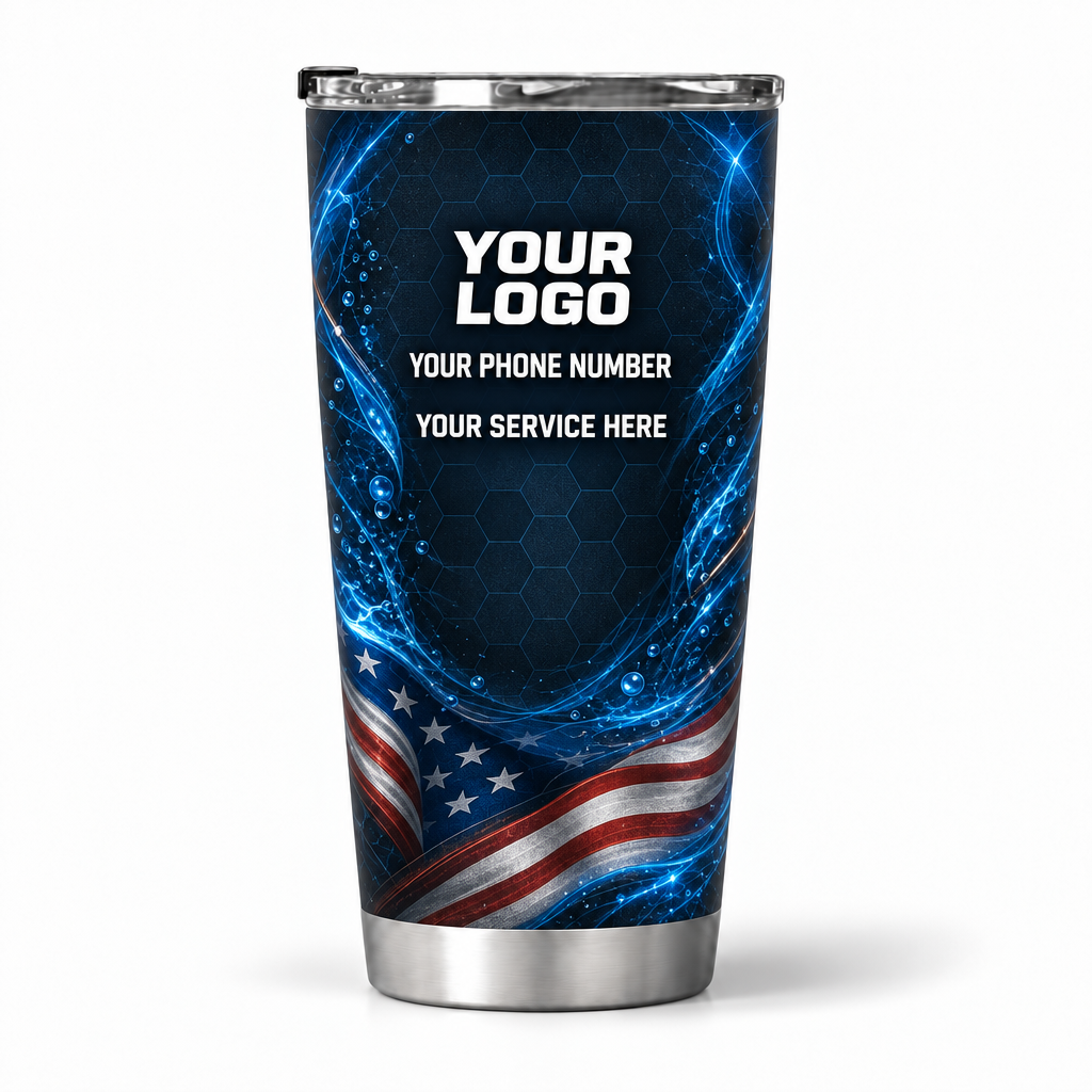 PLN023 personalized tumbler 20oz back product mockup