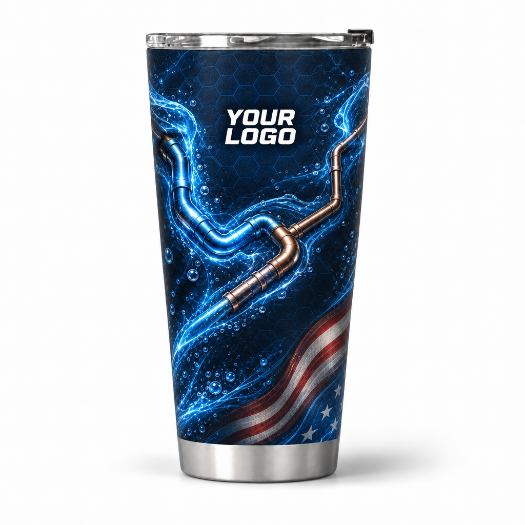 PLN023 personalized tumbler 20oz front product mockup