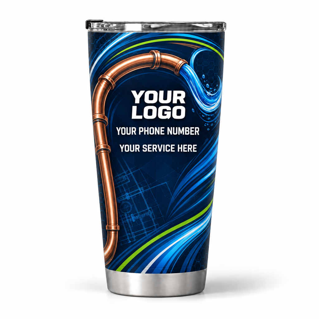 PLN024 personalized tumbler 20oz back product mockup