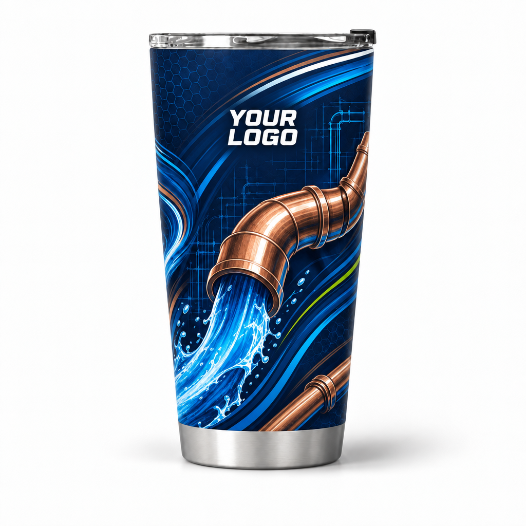 PLN024 personalized tumbler 20oz front product mockup