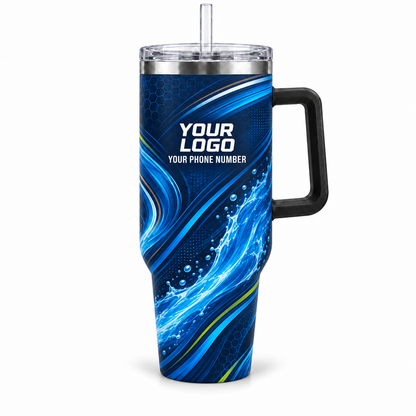 PLN024 personalized tumbler 40oz front product mockup
