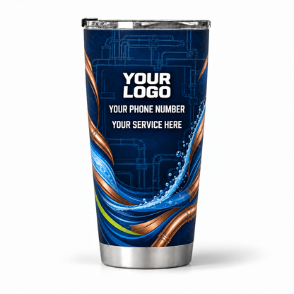 PLN025 personalized tumbler 20oz back product mockup