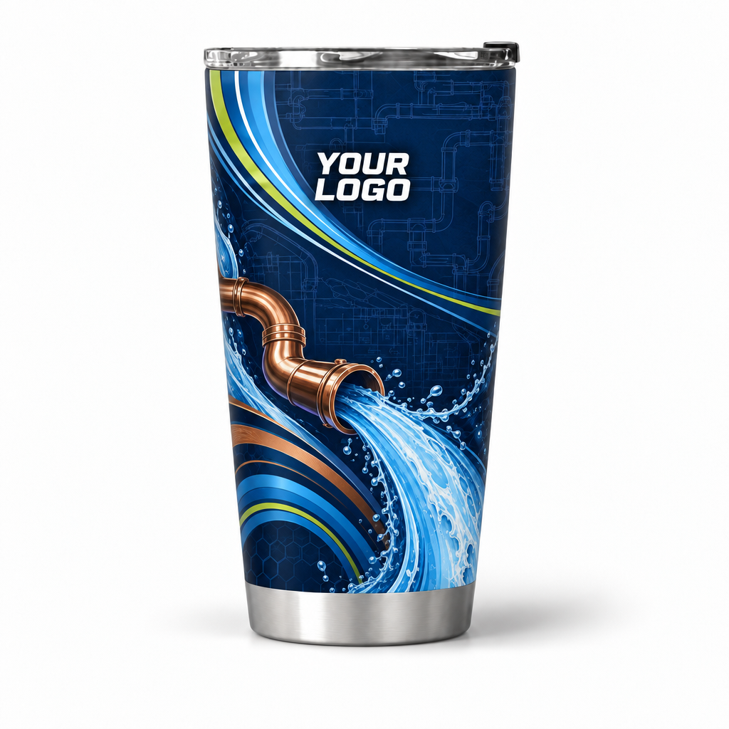 PLN025 personalized tumbler 20oz front product mockup