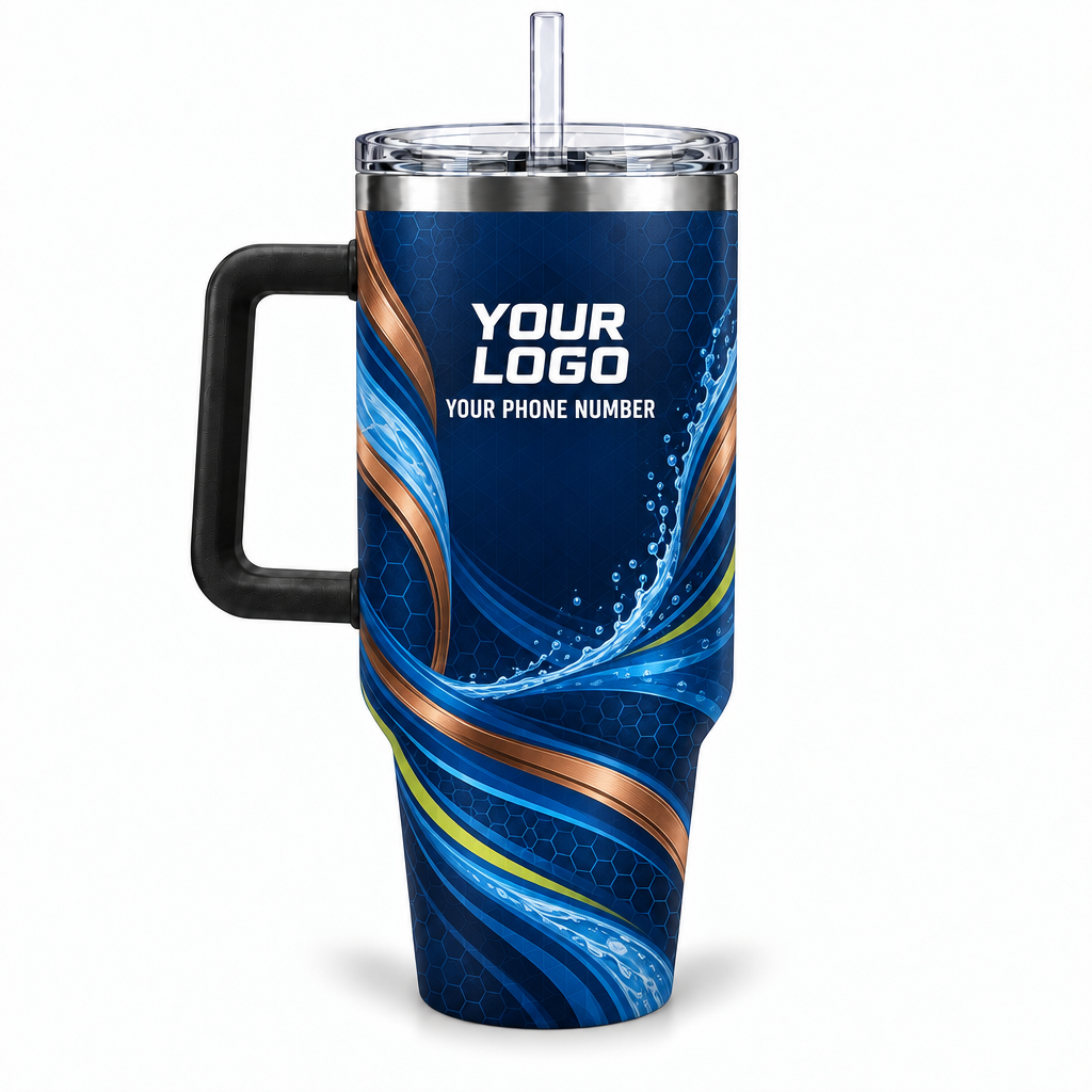 PLN025 personalized tumbler 40oz back product mockup