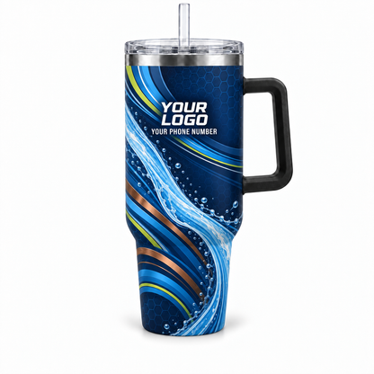 PLN025 personalized tumbler 40oz front product mockup