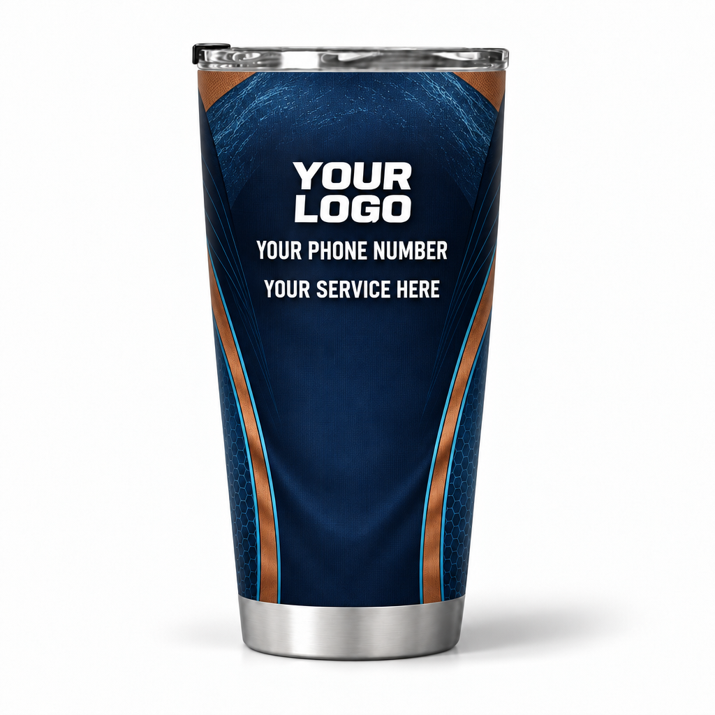 PLN026 personalized tumbler 20oz back product mockup