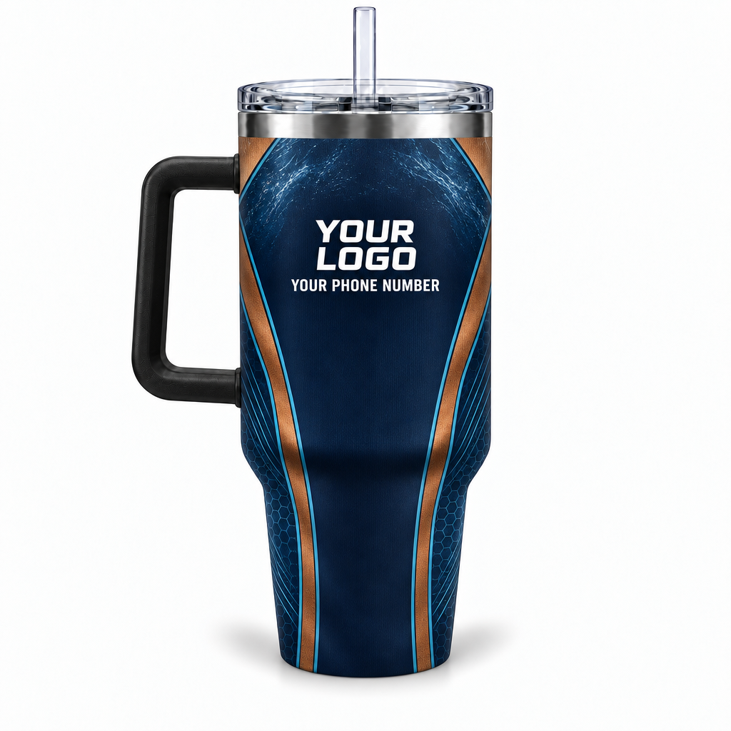PLN026 personalized tumbler 40oz back product mockup