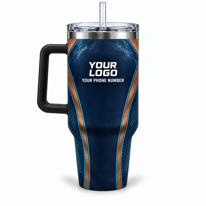PLN026 personalized tumbler 40oz back product mockup