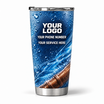 PLN027 personalized tumbler 20oz back product mockup