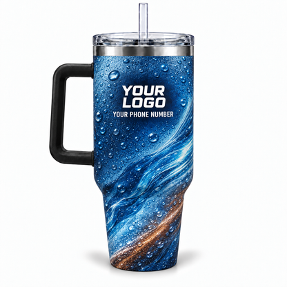 PLN027 personalized tumbler 40oz back product mockup