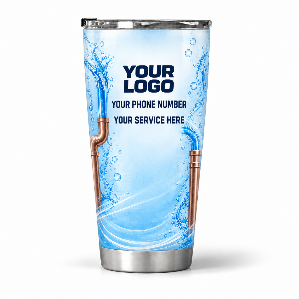 PLN028 personalized tumbler 20oz back product mockup