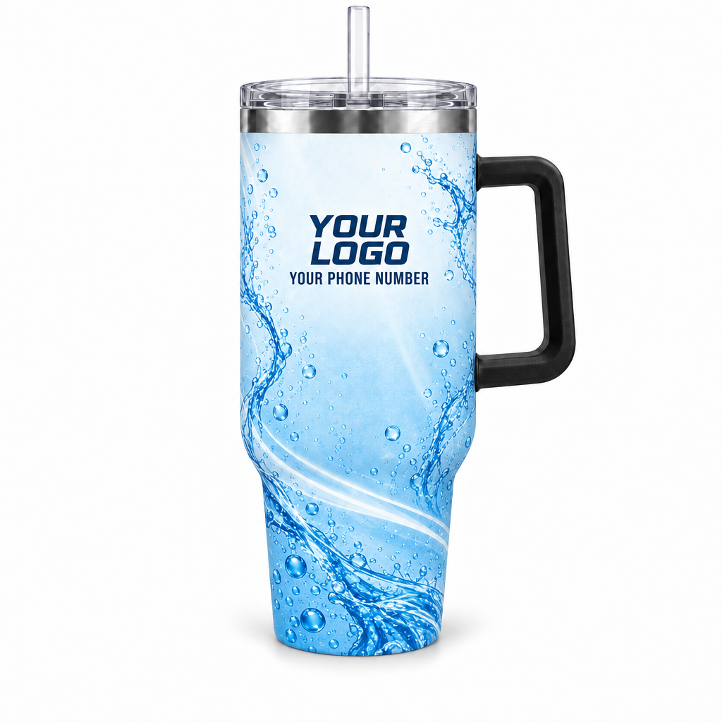 PLN028 personalized tumbler 40oz front product mockup