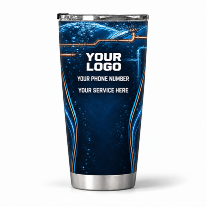 PLN029 personalized tumbler 20oz back product mockup