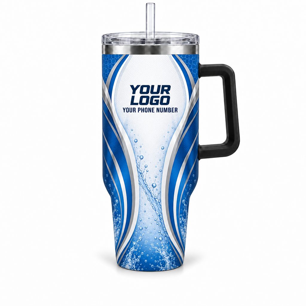 PLN030 personalized tumbler 40oz front product mockup