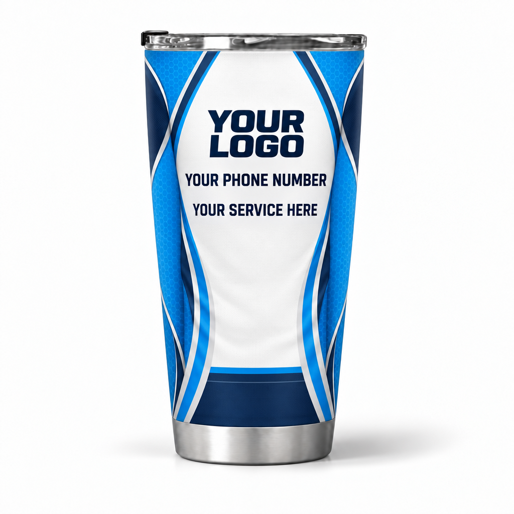 PLN031 personalized tumbler 20oz back product mockup