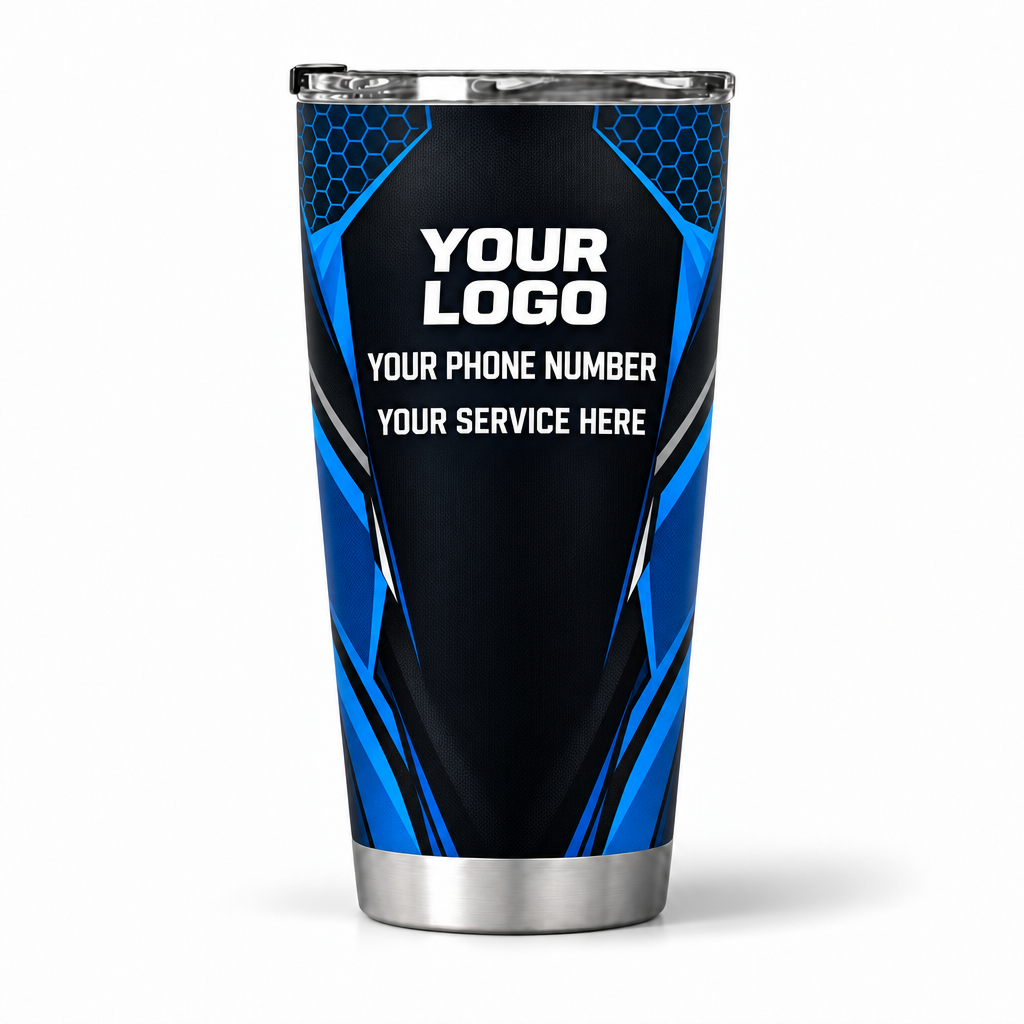 PLN032 personalized tumbler 20oz back product mockup