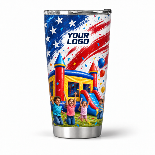 PRN001 personalized tumbler 20oz front product mockup