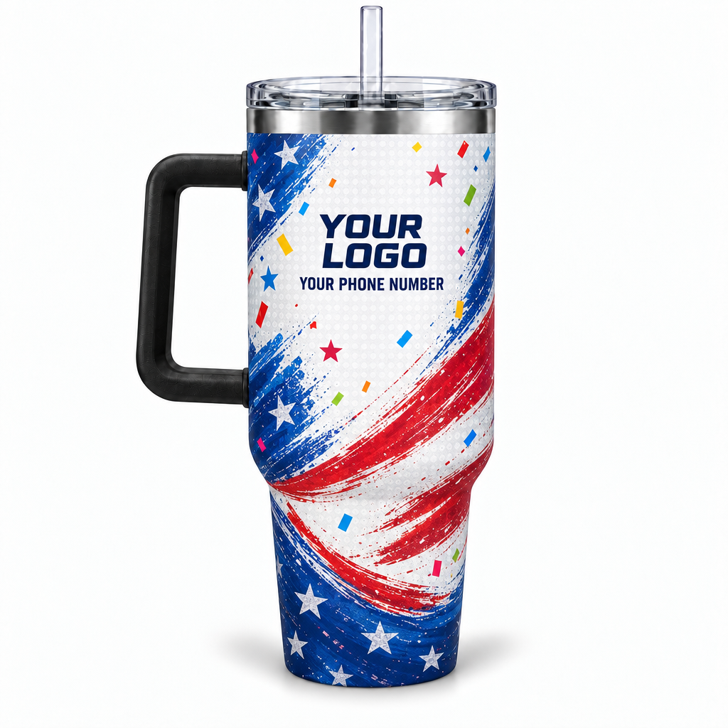 PRN001 personalized tumbler 40oz back product mockup