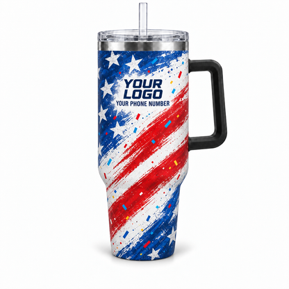 PRN001 personalized tumbler 40oz front product mockup