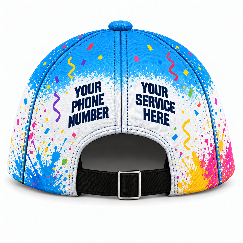 PRN002 personalized cap back product mockup