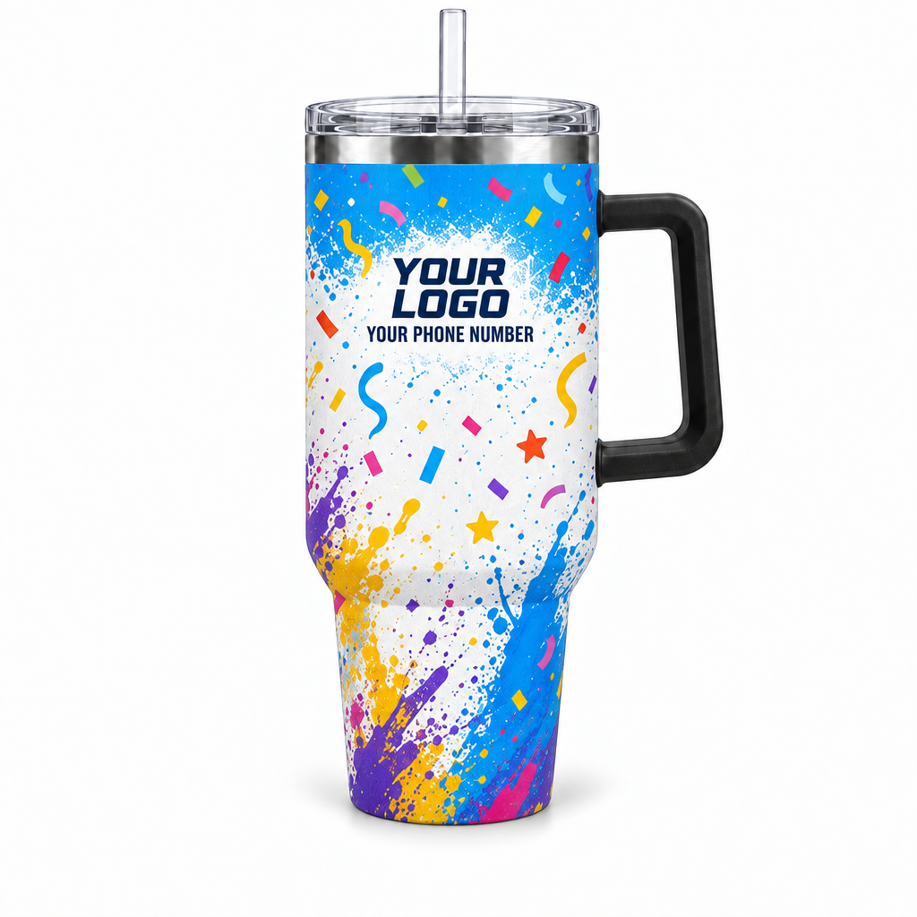 PRN002 personalized tumbler 40oz front product mockup