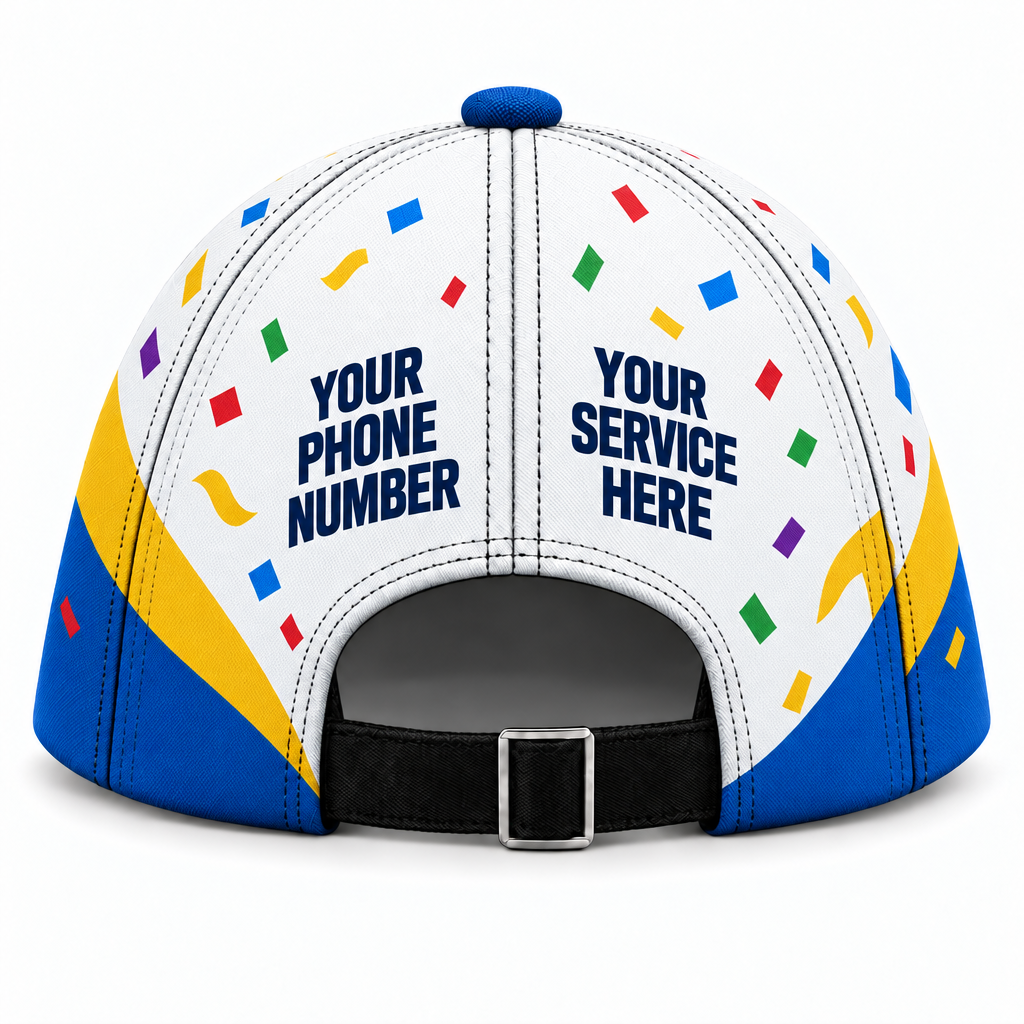 PRN003 personalized cap back product mockup