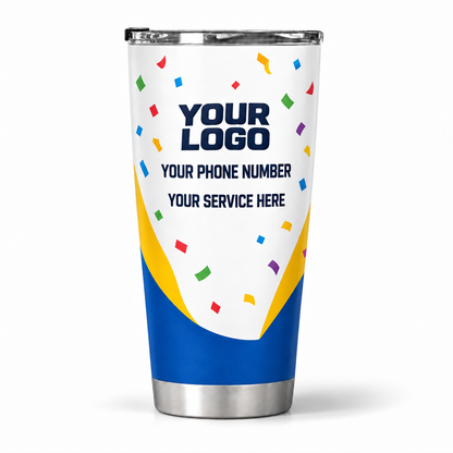 PRN003 personalized tumbler 20oz back product mockup