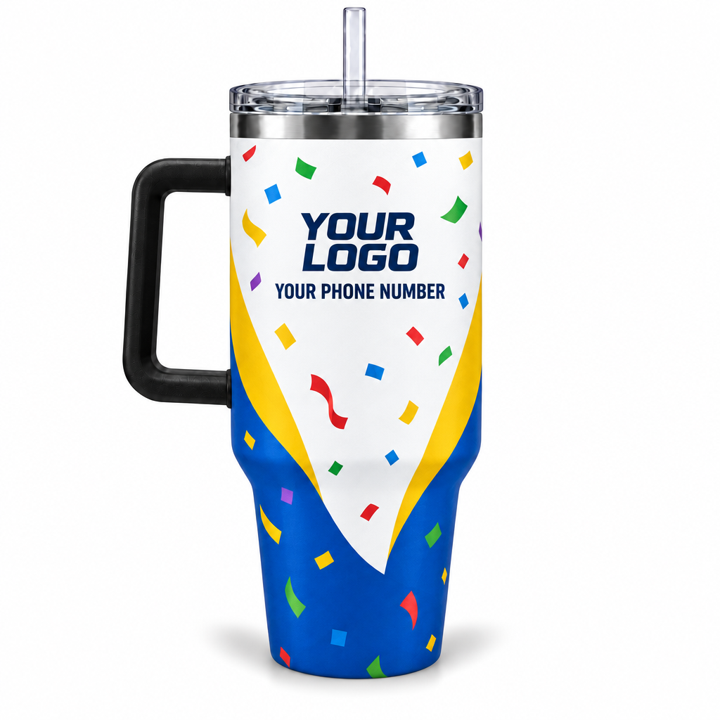 PRN003 personalized tumbler 40oz back product mockup