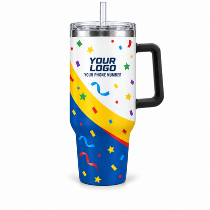 PRN003 personalized tumbler 40oz front product mockup