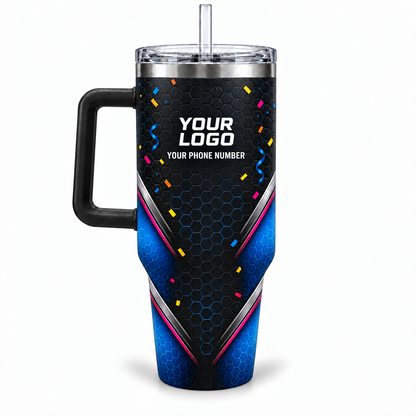 PRN004 personalized tumbler 40oz back product mockup