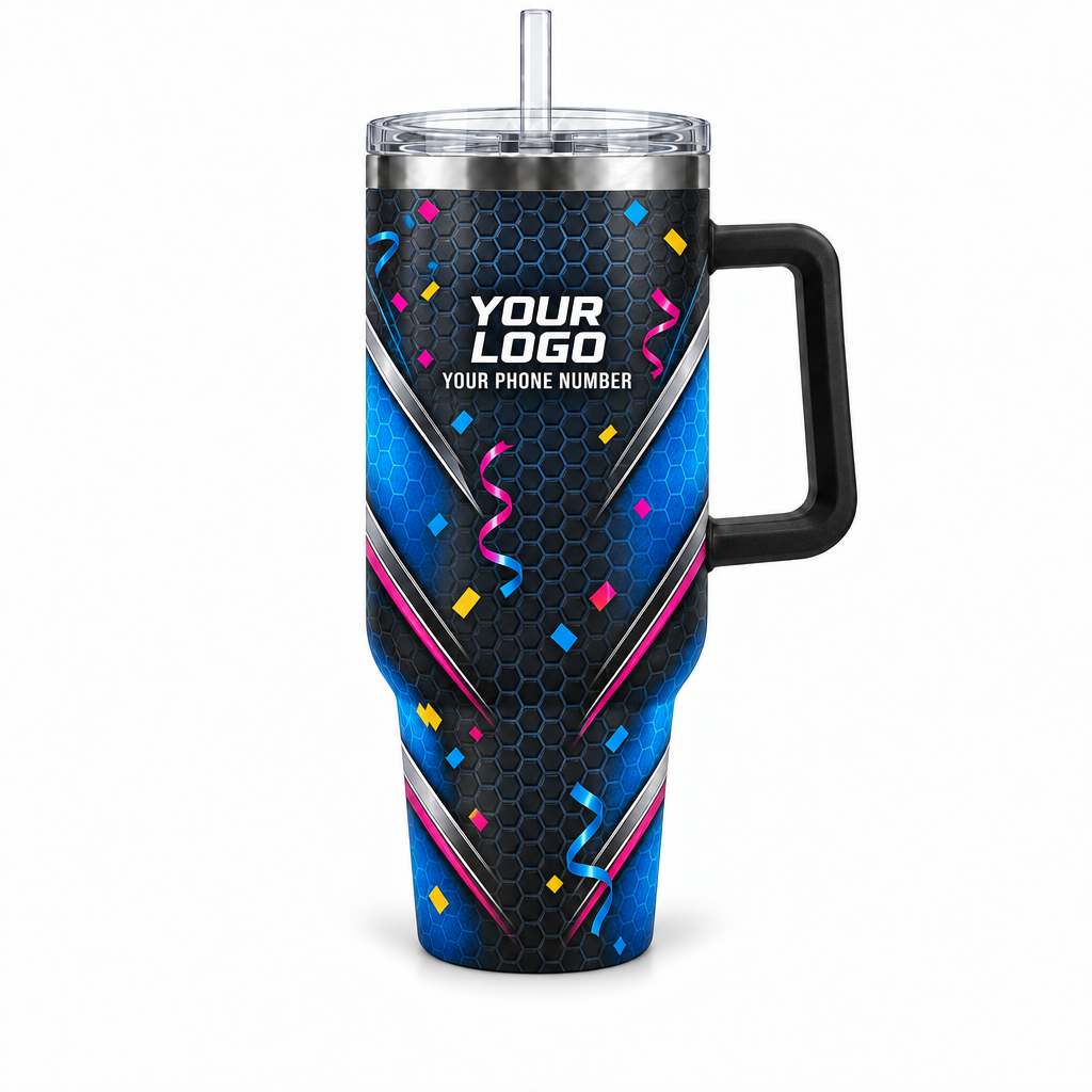 PRN004 personalized tumbler 40oz front product mockup