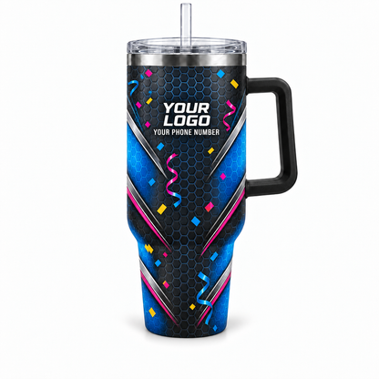 PRN004 personalized tumbler 40oz front product mockup