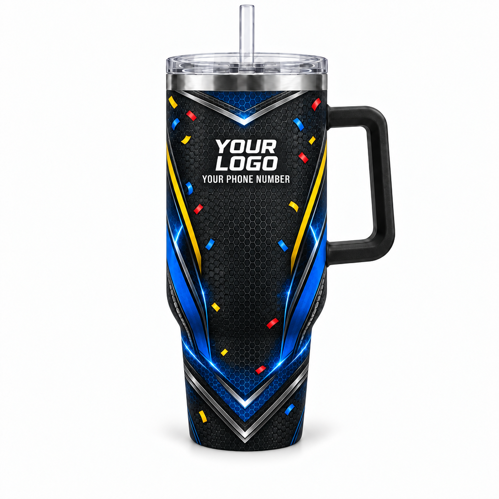 PRN005 personalized tumbler 40oz front product mockup