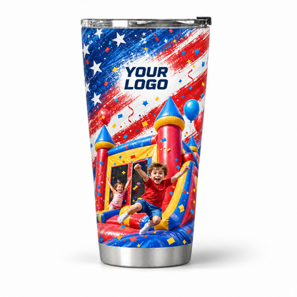 PRN006 personalized tumbler 20oz front product mockup