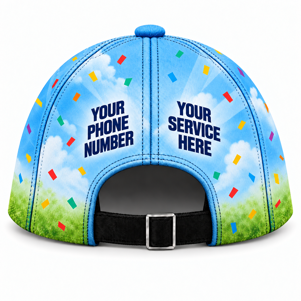 PRN007 personalized cap back product mockup