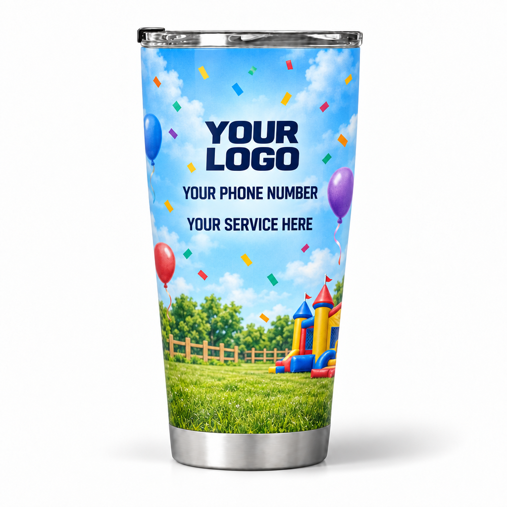PRN007 personalized tumbler 20oz back product mockup