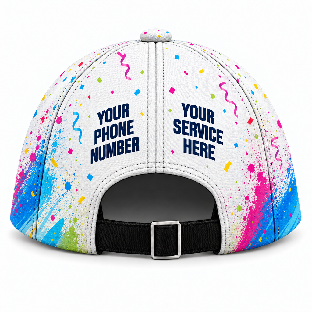 PRN008 personalized cap back product mockup