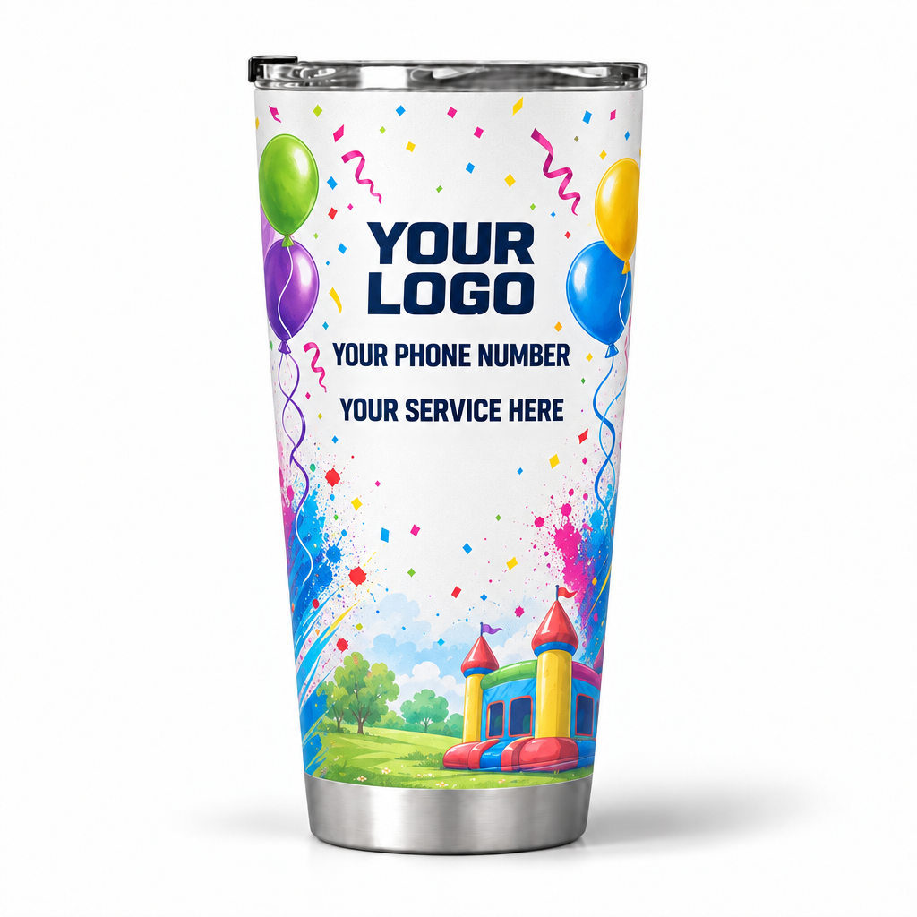 PRN008 personalized tumbler 20oz back product mockup