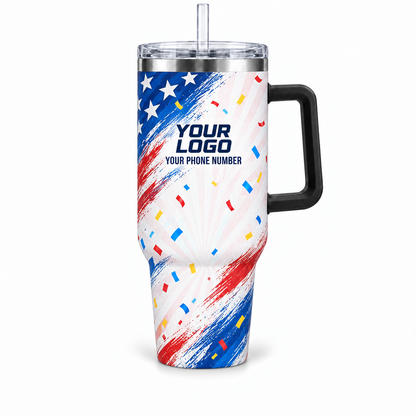 PRN009 personalized tumbler 40oz front product mockup