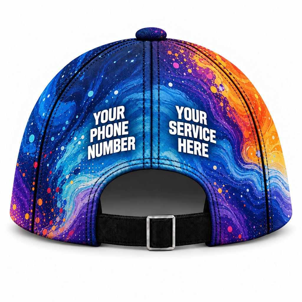 PRN010 personalized cap back product mockup