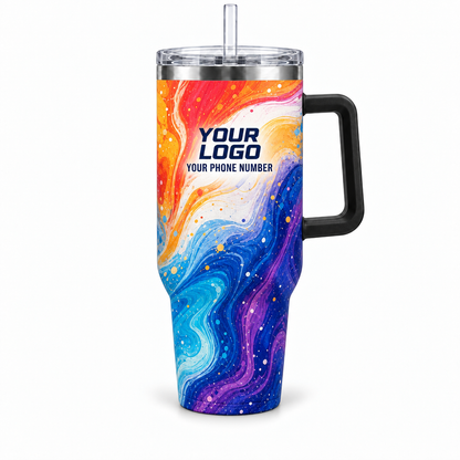 PRN010 personalized tumbler 40oz front product mockup