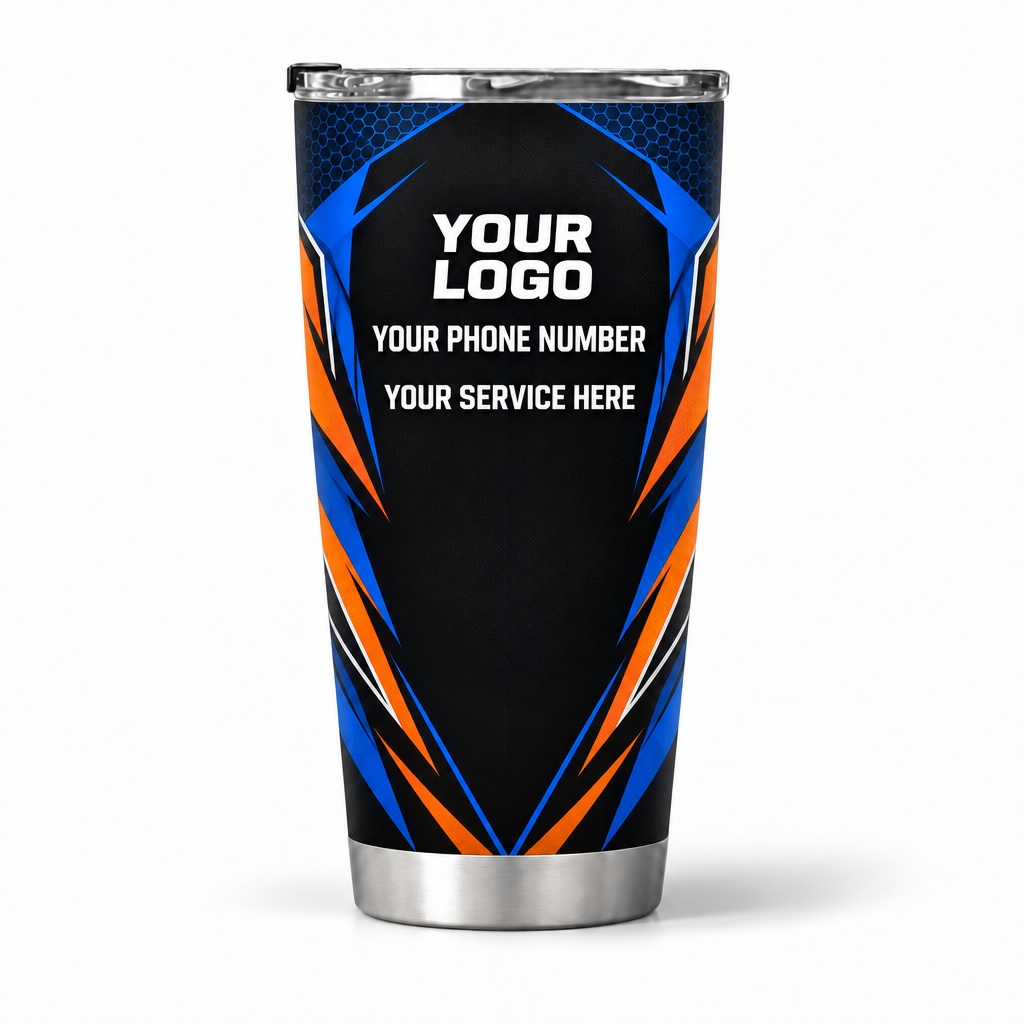 PRN011 personalized tumbler 20oz back product mockup