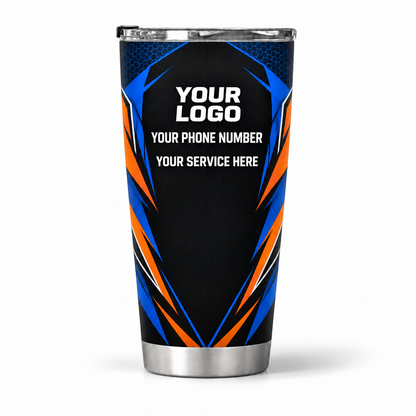 PRN011 personalized tumbler 20oz back product mockup