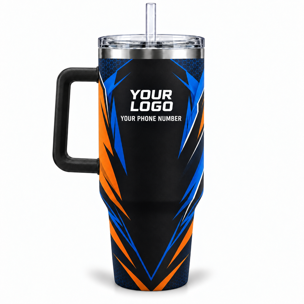 PRN011 personalized tumbler 40oz back product mockup