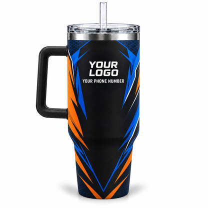 PRN011 personalized tumbler 40oz back product mockup
