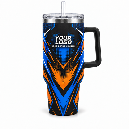 PRN011 personalized tumbler 40oz front product mockup